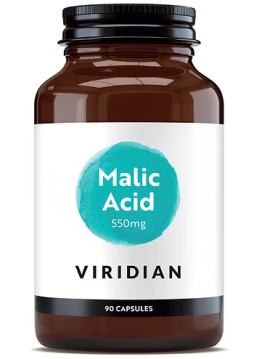 Viridian Malic Acid 550mg Συμπλήρωμα Διατροφής για Αποτοξίνωση 90 Κάψουλες