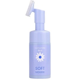 Camomilla Blu Soft Mousse Απαλός Αφρός Καθαρισμού Προσώπου για Καθημερινή Χρήση με Ενσωματωμένη Βούρτσα Σιλικόνης 100ml