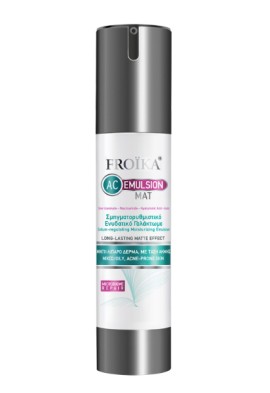 Froika AC Emulsion Mat Ενυδατική Κρέμα Προσώπου για Ματ Αποτέλεσμα, Εξουδετερώνει τη Γυαλάδα 50ml