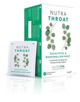Nutra Tea Throat - Eucalyptus & Marshmallow Root για το Λαιμό - Θεραπευτικό Αφέψημα 40gr [20 Φακελίσκοι]