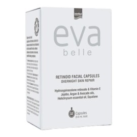Intermed Eva Belle Retinoid Facial Capsules Αντιγηραντικές Κάψουλες Ρετινοειδούς Νέας Γενιάς 32 Τεμάχια