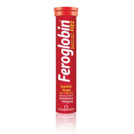 Vitabiotics Feroglobin Fizz Σίδηρος & Θρεπτικά Συστατικά με Γεύση Πορτοκάλι για Ενήλικες & Παιδιά άνω των 12 Ετών 20 Αναβράζοντα Δισκία