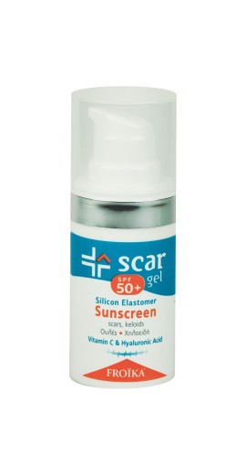 Froika Scar Gel SPF50+ Αντηλιακό Gel Σιλικόνης με Δράση Κατά των Ουλών Πρόσωπο & Σώμα 15ml