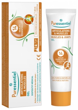Puressentiel Muscles & Joints Gel with 14 Essential Oils Τζελ για Μύες και Αρθρώσεις με Αιθέρια Έλαια 60ml