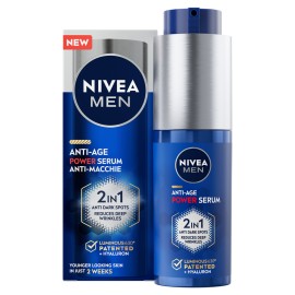 Nivea Men 2 σε 1 Luminous Power Ανδρικό Serum Κατά των Ρυτίδων 30ml