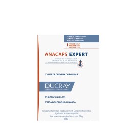 Ducray Anacaps Expert Συμπλήρωμα Διατροφής κατάλληλο για Χρόνια Τριχόπτωση με Φυτικά Συστατικά 30 Κάψουλες