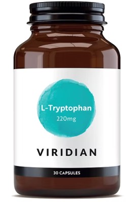 Viridian L-Tryptophan 220mg Αμινοξύ για την Παραγωγή Σεροτονίνης 30 Κάψουλες