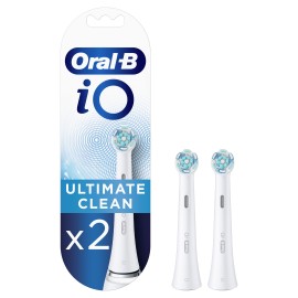 Oral B iO Ultimate Clean Ανταλλακτικές Κεφαλές Ηλεκτρικής Οδοντόβουρτσας Λευκό 2 Τεμάχια