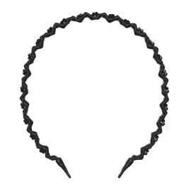 Invisibobble Hairhalo True Dark Sparkle Στέκα Μαύρη 1 Τεμάχιο