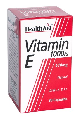 Health Aid  Vitamin E 1000iu Συμπλήρωμα Διατροφής με Βιταμίνη Ε για Ενδυνάμωση & Αντιοξειδωτική Δράση 30 Κάψουλες