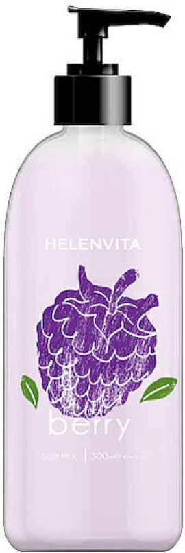 Helenvita Body Milk Berry Ενυδατικό Γαλάκτωμα Σώματος Εμπλουτισμένο με Εκχύλισμα Μύρτιλου 300ml