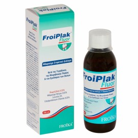 Froika Froiplak Fluor Mouthwash Φθοριούχο Στοματικό Διάλυμα Κατά της Τερηδόνας, Πλάκας & του Ερεθισμού των Ούλων 250ml