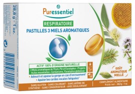 Puressentiel Respiratory Lozenges 3 Aromatic Honeys Παστίλιες για τον Πονόλαιμο με 3 Είδη Αρωματικού Μελιού 18 Τεμάχια