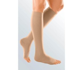 Medi Duomed Κάλτσες Κάτω Γόνατος CCl1 Ανοιχτά Δάκτυλα Χρώμα Μπεζ 1 Ζευγάρι