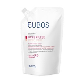 Eubos Liquid Washing Emulsion Basic Care Red Refill Ανταλλακτικό Υγρό Καθαρισμού Για Πρόσωπο - Σώμα 400ml