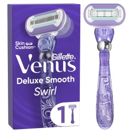 Gillette Venus Deluxe Smooth Swirl Γυναικεία Ξυριστική Μηχανή & 1 Ανταλλακτική Κεφαλή