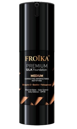 Froika Premium Silk Foundation SPF30 Medium Φυσική Κάλυψη - Ματ Αποτέλεσμα 30ml