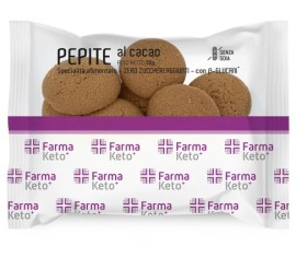 Farmaketo+ Pepite Al Cacao KETO Μπισκοτάκια Πρωτεΐνης με Γεύση Κακάο 50gr