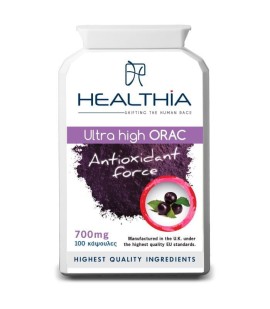 Healthia Ultra high Orac 700mg Συμπλήρωμα Διατροφής για Προστασία από Ελεύθερες Ρίζες 100 Κάψουλες