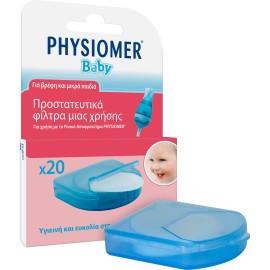 Physiomer® Baby Προστατευτικά Φίλτρα Ρινικού Αποφρακτήρα 20 Τεμαχίων