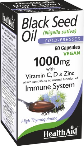 Health Aid Black Seed Oil 1000mg για Ενίσχυση του Ανοσοποιητικού 60 Κάψουλες