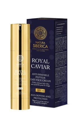 Natura Siberica Royal Caviar Anti Wrinkle Peptide Day Face Cream Κρέμα Ημέρας με SPF20 για Προστασία & Ενυδάτωση 50ml