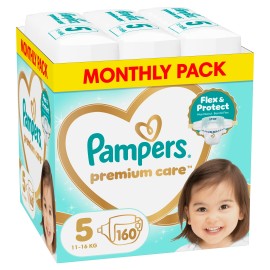 Pampers Premium Care Πάνες Μέγεθος 5 [11-16kg] 160 Πάνες του Μήνα MSB