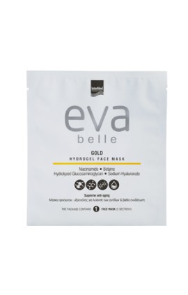 Intermed Eva Belle Gold Hydrogel Face Mask Aντιγηραντική Mάσκα με Χρυσό 1 Τεμάχιο