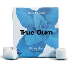 True Gum Strong Mint Sugar Free Φυσικές Τσίχλες με Έντονη Γεύση Δυόσμο 21gr