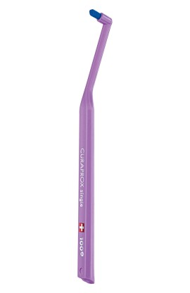 Curaprox CS 1009 Single Οδοντόβουρτσα Μονοθύσανη Μωβ με Μπλε Ίνες 1 τεμάχιο