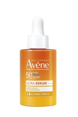 Avène Ultra Serum SPF50+ Αντηλιακός Ορός Προσώπου για Λάμψη με Σύμπλεγμα Βιταμίνης Cg 30ml