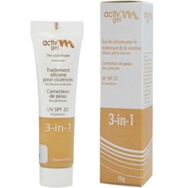 ActivM Scar Gel 3 in 1 SPF25 Αγωγή Gel για την Αντιμετώπιση του Σχηματισμού Υπερτροφικών Ουλών & Χηλοειδών 10gr
