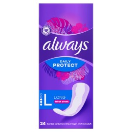 Always Daily Protect Long Large Σερβιετάκια με Άρωμα Φρεσκάδας 24 Τεμάχια