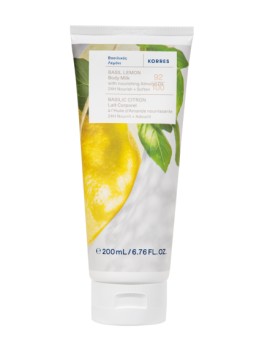 Korres Body Milk Γαλάκτωμα Σώματος Βασιλικός Λεμόνι 200ml