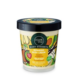 Natura Siberica Organic Shop Body Desserts Banana Milkshake Επανορθωτική Κρέμα Σώματος Μπανάνα Milkshake 450ml