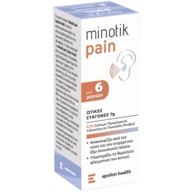 Epsilon Health Minotik Pain Ωτικές Σταγόνες για Θεραπεία των Φλεγμονών του Αυτιού από 6 Μηνών 7gr