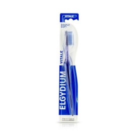 Elgydium Vitale Souple Soft Οδοντόβουρτσα με Αντιολισθητική Λαβή Μαλακή Χρώμα:Μωβ 1 Τεμάχιο