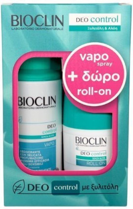 Bioclin PROMO Deo Control Vapo Spray Αποσμητικό Σώματος 100ml & Deo Control Roll On Αποσμητικό για Έντονη Εφίδρωση 50ml
