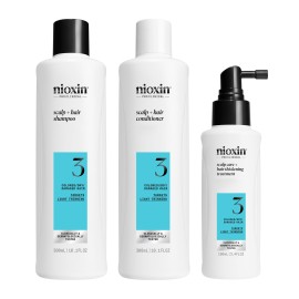 Nioxin System 3 Loyalty Kit για Βαμμένα Μαλλιά με Ελαφριά Αραίωση Shampoo 300ml + Conditioner 300ml + Leave In Treatment 100ml
