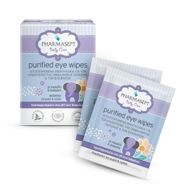 Pharmasept Baby Care Purified Eye Wipes Αποστειρωμένα Μαντηλάκια για την Οφθαλμική Περιοχή & τα Βλέφαρα 10 Τεμάχια