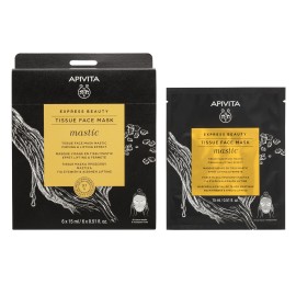 Apivita Express Beauty Tissue Μάσκα Προσώπου Για Σύσφιξη & Αίσθηση Lifting 15ml