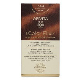 Apivita My Color Elixir No7.44 Ξανθό Έντονο Χάλκινο Κρέμα Βαφή Σε Σωληνάριο 50ml - Ενεργοποιητής Χρώματος 75ml