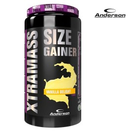 Anderson Xtra Mass Size Gainer Vanilla Delight Συμπλήρωμα Πρωτεΐνης & Ενέργειας για Αύξηση Μυϊκής Μάζας Βανίλια 1100gr