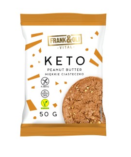 Frank & Oli Keto Soft Cookie Peanut Butter Μαλακά Μπισκότα με Φυστικοβούτυρο 50g