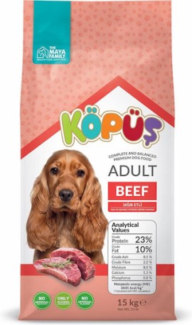 Maya Family Kopus Adult Beef Ξηρά Τροφή για Ενήλικους Σκύλους με Μοσχάρι 15kg