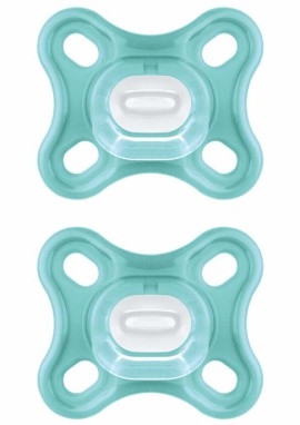 Mam Comfort 0-2m Πιπίλα Σιλικόνης για Νεογέννητα Τιρκουάζ 2 Τεμάχια [126SU]