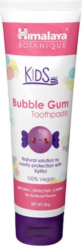 Himalaya Kids Wellness Παιδική Οδοντόκρεμα με Γεύση Bubble Gum 80gr