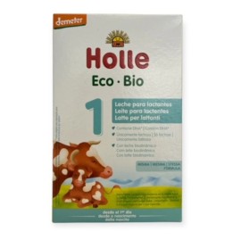 Holle Eco BIO 1 Βιολογικό Βρεφικό Γάλα Αγελαδινό με DHA από 0-6 Μηνών 400gr Νέα Σύνθεση