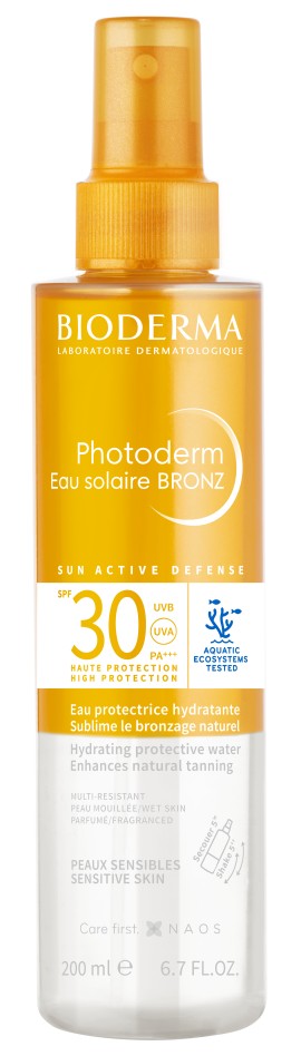 Bioderma Photoderm Eau Solaire BRONZ SPF30 Αντηλιακό Ενυδατικό Νερό 200ml