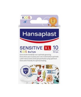 Hansaplast Kids Sensitive XL Παιδικά Αυτοκόλλητα Επιθέματα 10 Τεμάχια [6x7cm]